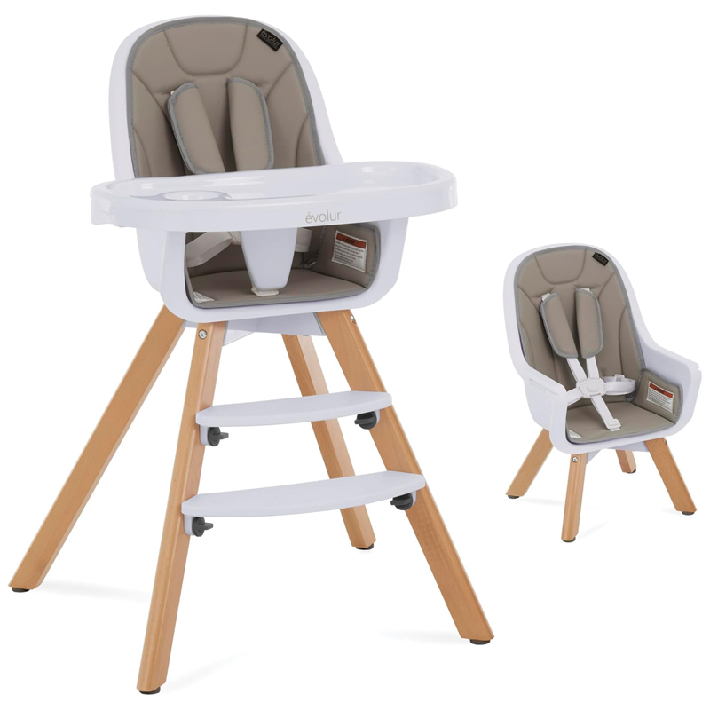 صندلی غذاخوری کودک پایه چوبی کد H1802