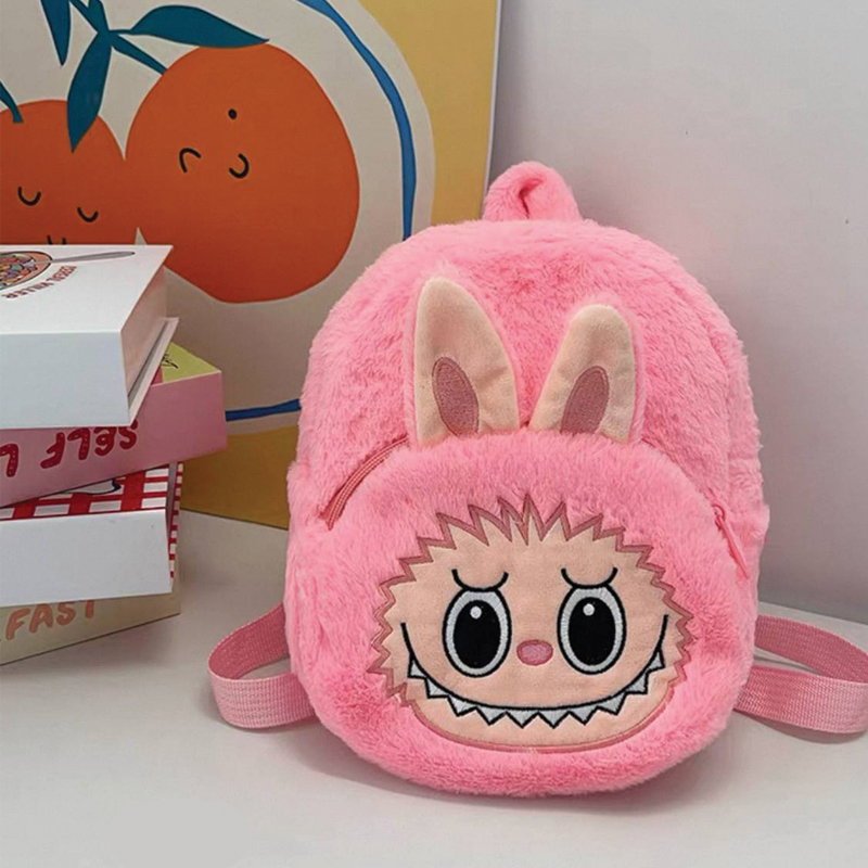 کیف کوله ای مخمل کودک طرح لبوبو